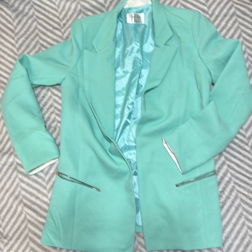 Chloe girl turquoise blazer